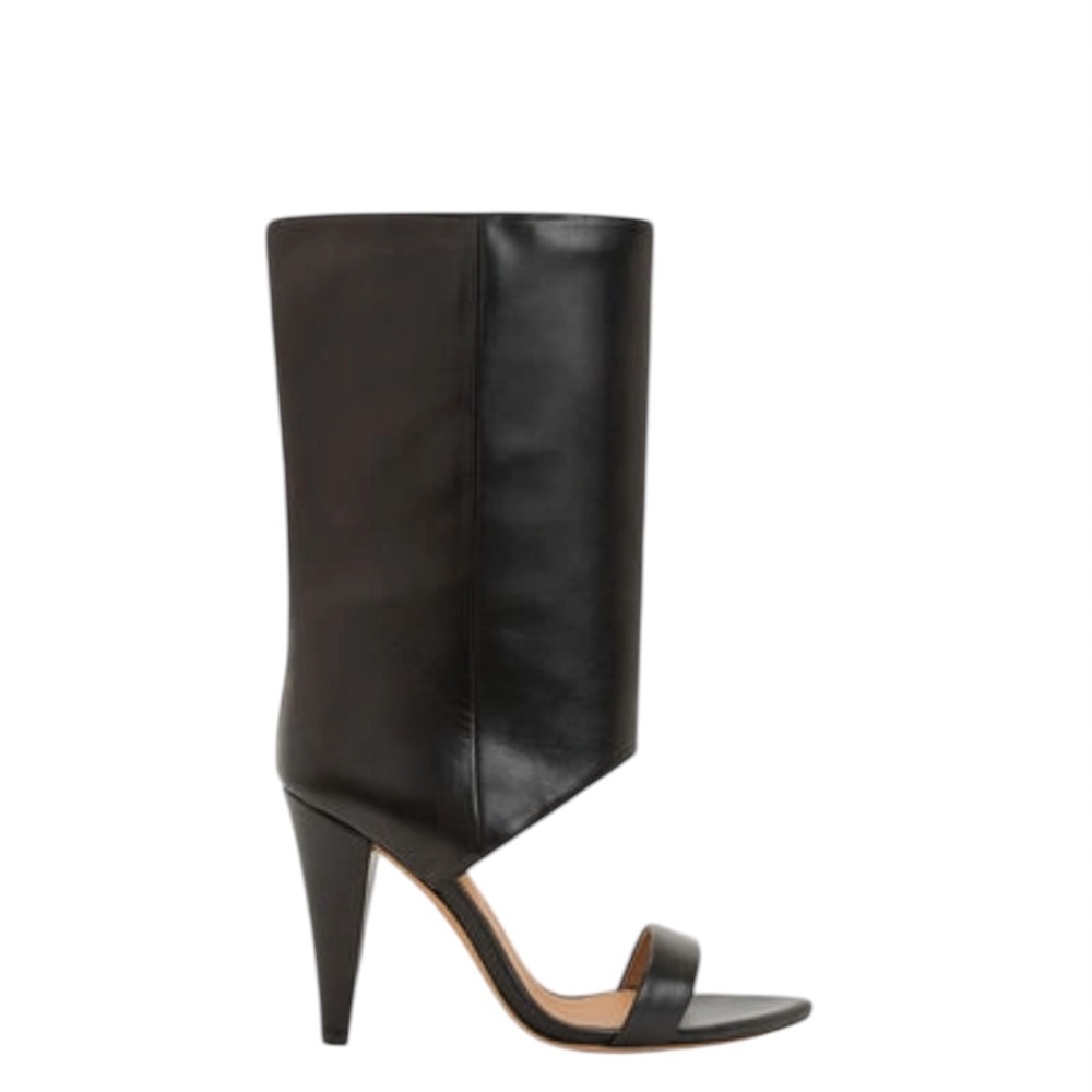 IRO Dixon Black Leather Women's Heeled Boots. Size 36